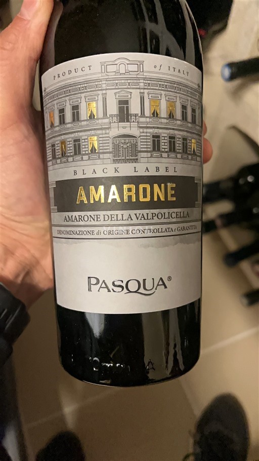 Véneto Amarone della Valpolicella Pasqua Black Label 2020