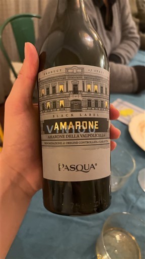Venecia Amarone della Valpolicella Pasqua Black Label 2020