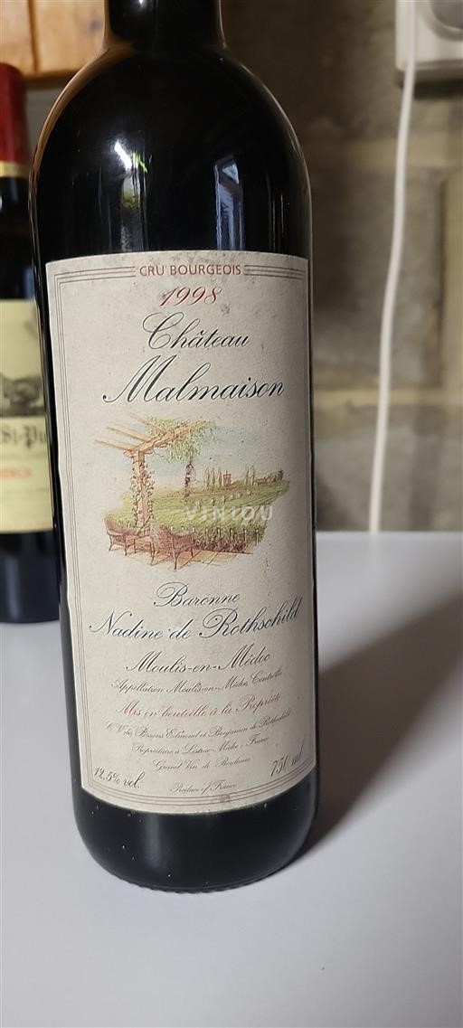 Bordeaux Moulis-en-Médoc Château Malmaison 1998