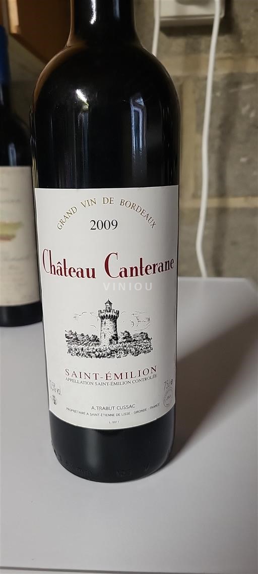 Bordeaux Saint-Émilion Château Canterane 2009
