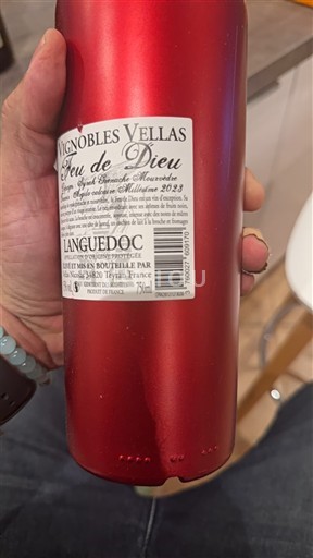 Vin Rouge sec Feu de Dieu Vignobles Vellas 2023 France Languedoc AOC