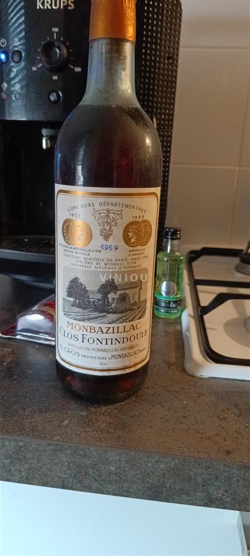 Lounais-Ranska Monbazillac Clos Fontindoule 1959
