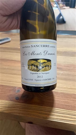 Loiren laakso Sancerre Pascal Cotat Les Monts Damnés 2012