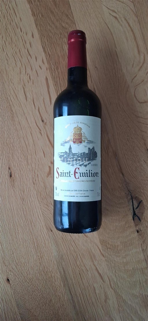 Bordeaux Saint-Émilion Château Saint-Emilion Icke årgångsbetecknad