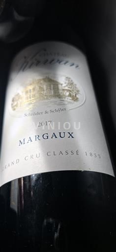 Bordeaux Margaux Grand Cru Château Kirwan 2017