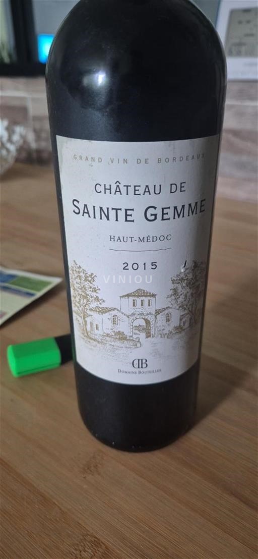 Bordeaux Haut-Médoc Château Sainte Gemme 2015