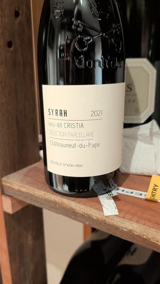 Rhônedalen Châteauneuf-du-Pape Domaine Cristia Sélection Parcellaire 2021