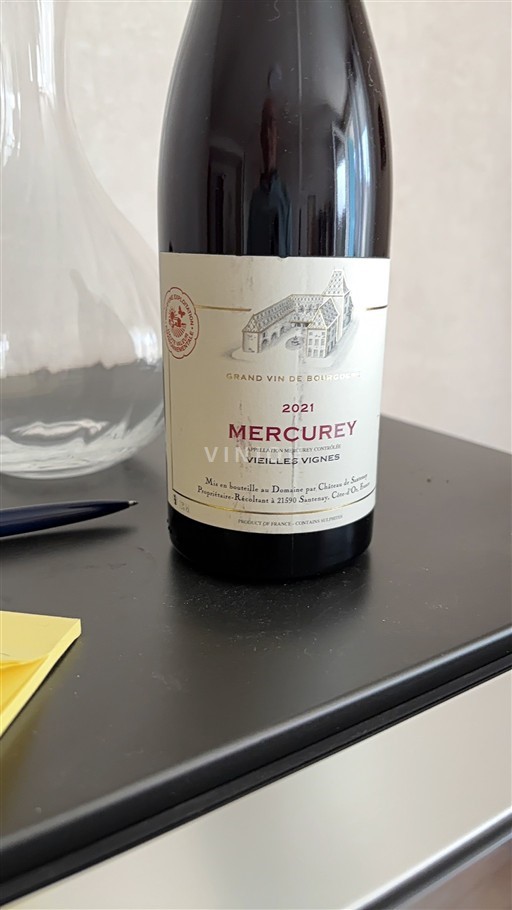 Burgundy Mercurey Château Santenay Vieilles Vignes 2021