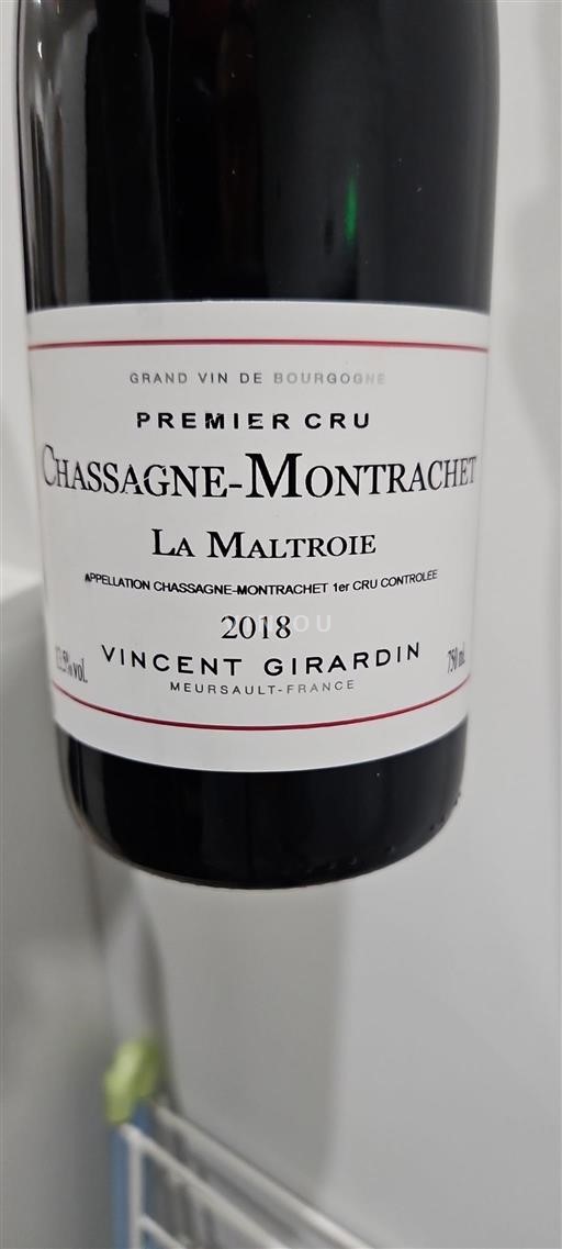 Bourgondië Chassagne-Montrachet Premier Cru Vincent Girardin La Maltroie 2018