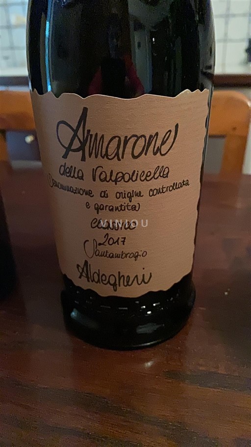 Véneto Amarone della Valpolicella Aldegheri Vantambrogio 2017