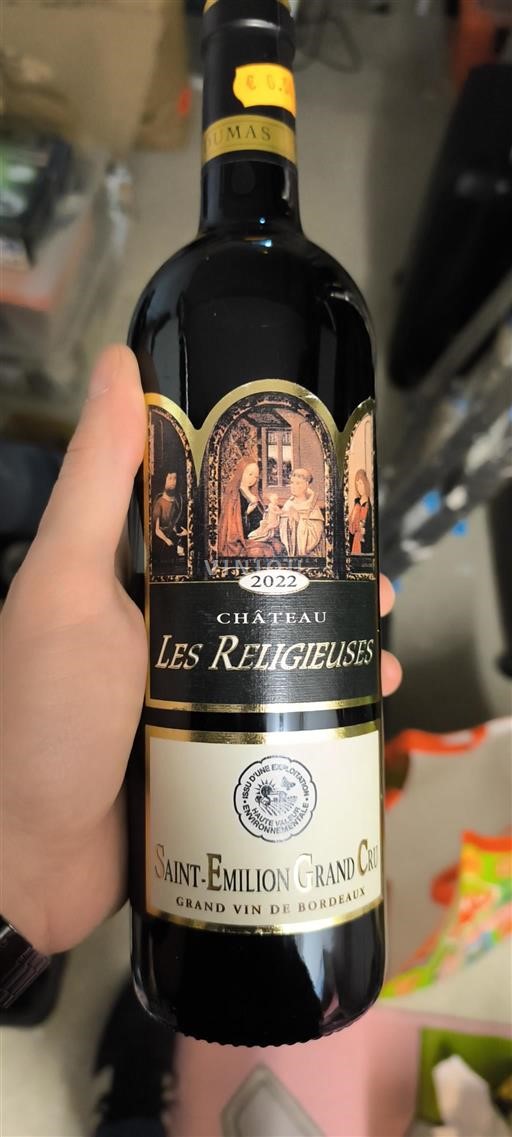 Burdeos Saint-Émilion Gran Cru Château Les Religieuses 2022