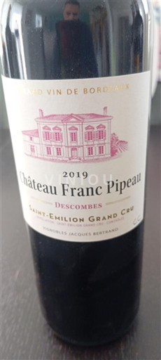 Bordeaux Saint-Émilion Grand Cru Château Franc Pipeau Descombes 2019