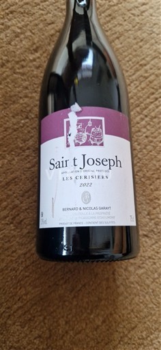 Thung lũng Rhône Saint-Joseph Bernard & Nicolas Garayt Les Cerisiers 2022