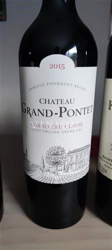 Bordeaux Saint-Émilion Grand Cru Grand Cru Château Grand-Pontet 2015