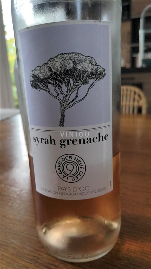Languedoc-Roussillon Pays d'Oc La Cave des Neuf Clés Syrah Grenache Non-Vintage