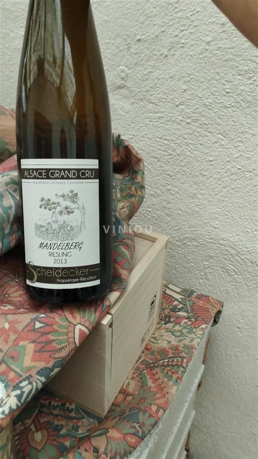 Vin Blanc sec Mandelberg Scheidecker 2013 France Alsace Alsace Grand Cru AOC Grand Cru