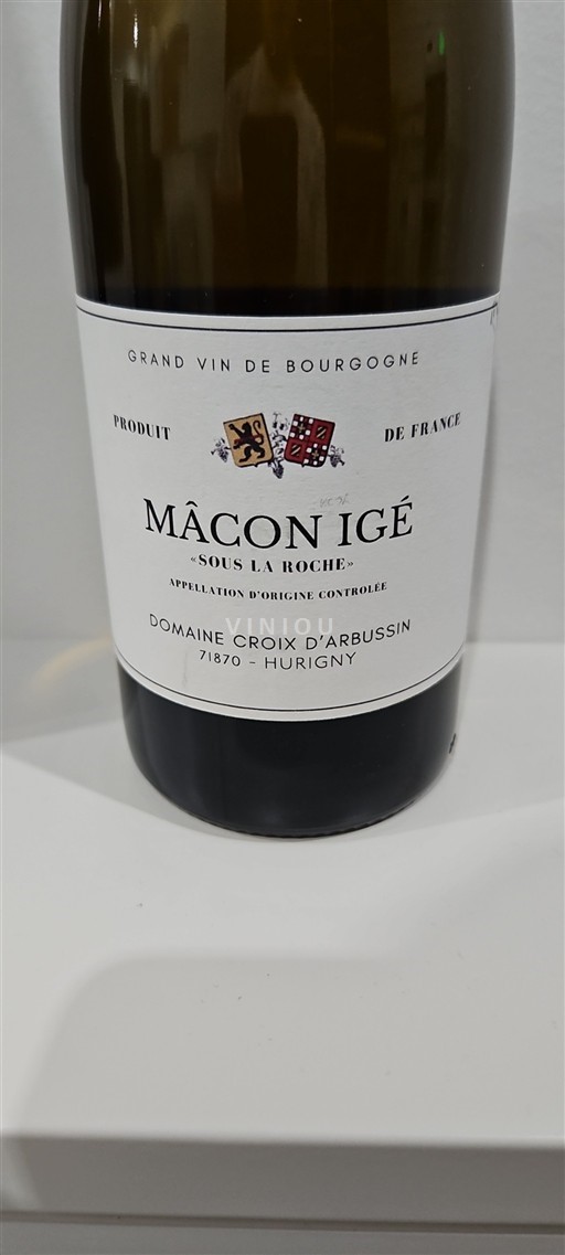 Burgundy Mâcon and Mâcon-Villages Domaine Croix Arbussin Sous la Roche 2022