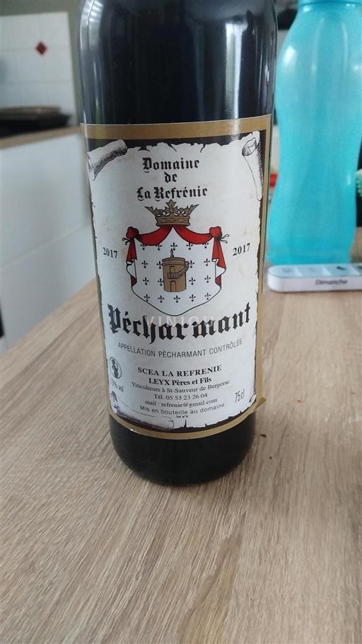 Sydväst Pécharmant Domaine La Rèverenie 2017
