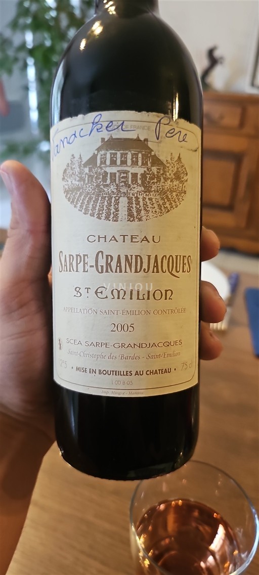 Bordeaux Saint-Émilion Château Sarpe-Grandjacques 2005