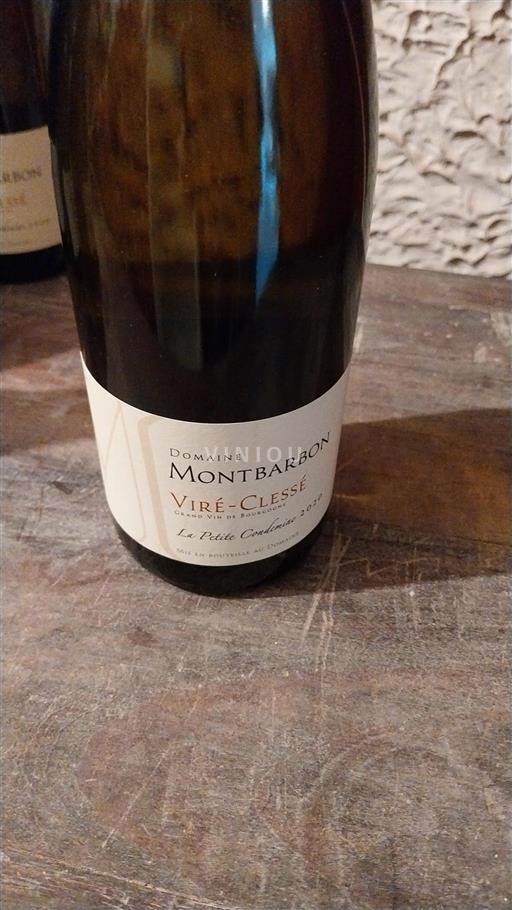 Burgundi Viré-clessé Grand Cru Domaine Montbarbon La Petite Condemine 2020