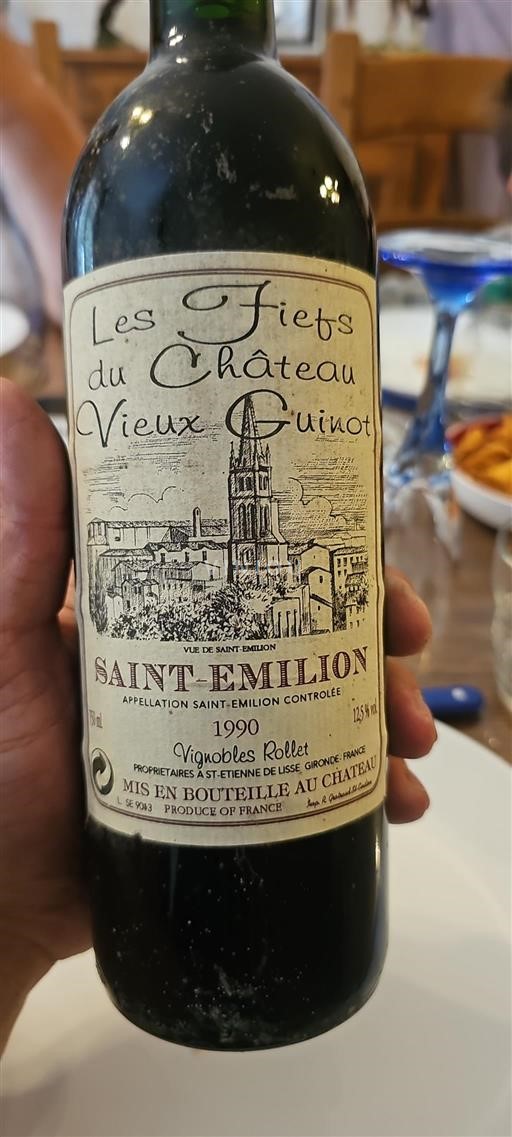 Bordeaux Saint-Émilion Château Vieux Guinot Les Fiefs du Château 1990