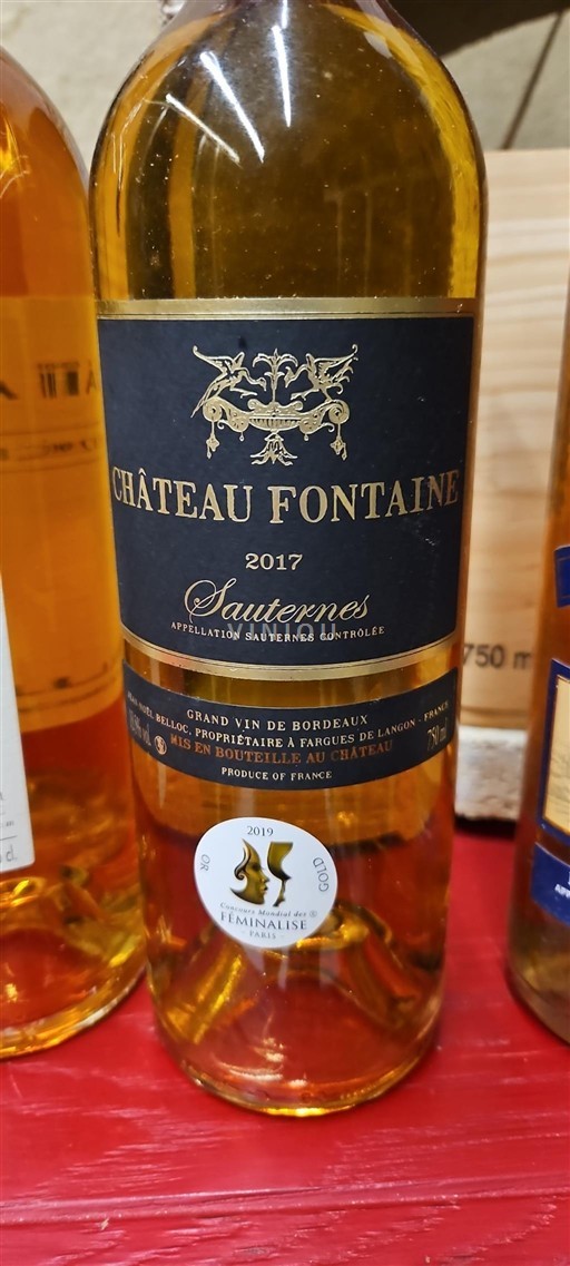 Bordeaux Sauternes Château Fontaine 2017