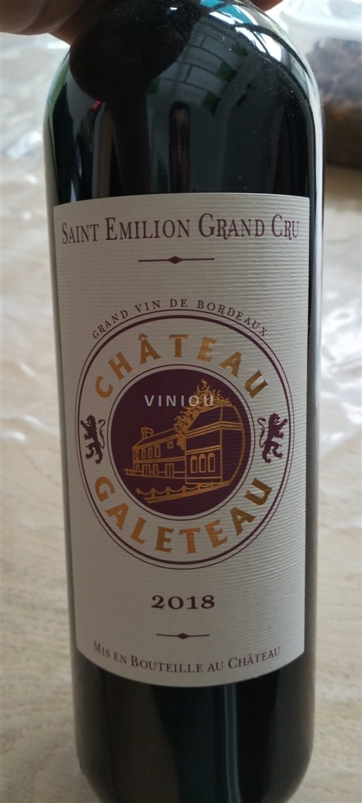 Bordeaux Saint-Émilion Grand Cru Grand Cru Château Galeteau 2018
