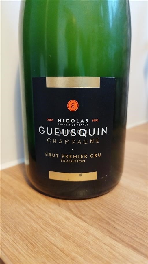 Champagne Sâm-panh Gueusquin Brut Premier Cru Tradition Không niên vụ