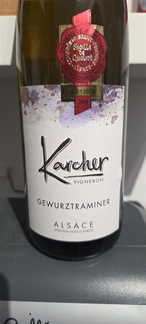 Alsace Grand Cru Karcher Không niên vụ