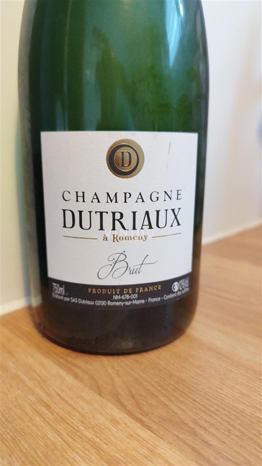 Champaña Champán Dutriaux Brut Sin añada