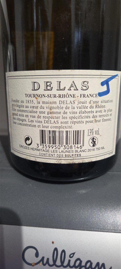 Rhônetal Crozes-Hermitage Delas Les Launes Blanc 2016