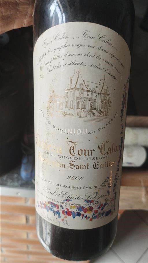 Bordeaux Puisseguin-Saint-Émilion Château Tour Calon Grande Réserve 2000