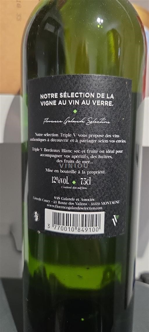 Bordeaux Florence Galande Sélection Notre Sélection de la Vigne au Vin au Verre Non Millésimé