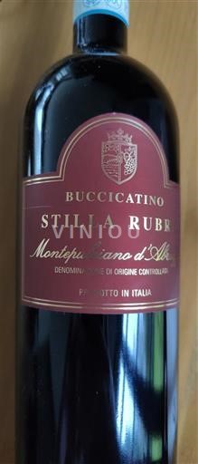 Abruzos Montepulciano d'Abruzzo Buccicatino Stilla Rubra 2018