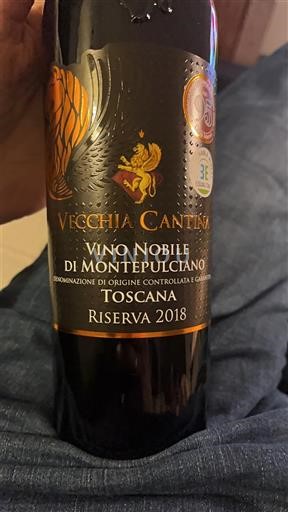 Toscana Vino Nobile di Montepulciano Vecchia Cantina Riserva 2018