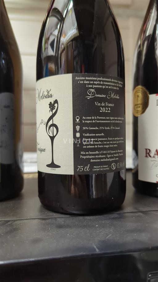 Provence Não especificado Domaine Melodia La Tonique 2022