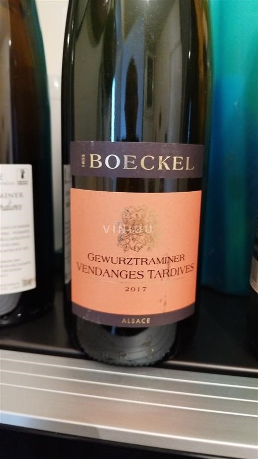 Alzacija Ni doloceno Vendanges Tardives Boeckel Gewurztraminer Vendanges Tardives 2017