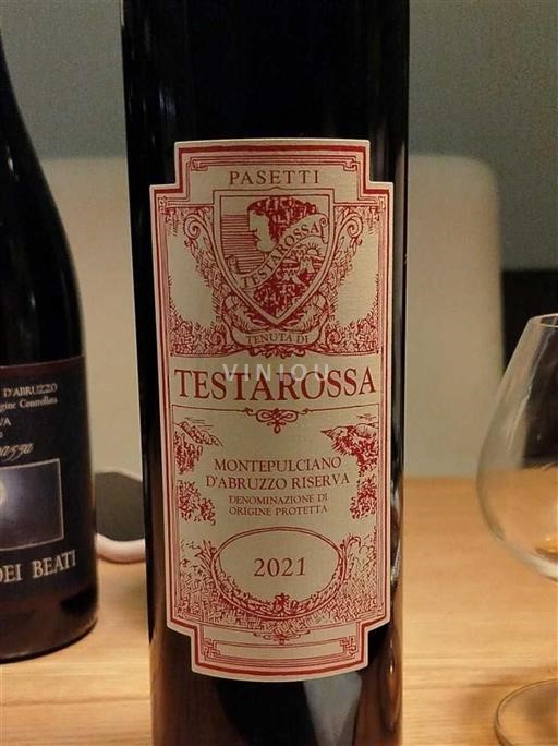 Abruzos Montepulciano d'Abruzzo Pasetti Testarossa 2021