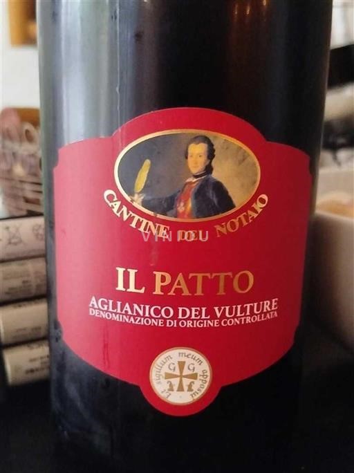 Basilicata Wines Aglianico del Vulture Cantine del Notaio Il Patto 2022