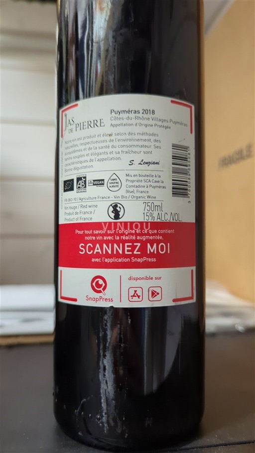 Valle del Ródano No especificado Jas de Pierre Sorcière (Nathan) 2018