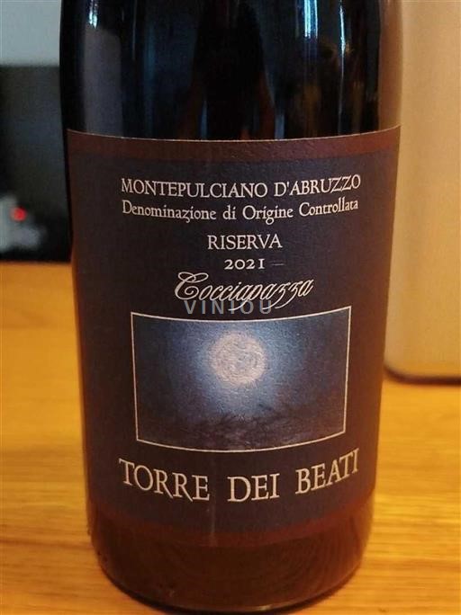 Abruzos Montepulciano d'Abruzzo Torre Dei Beati Cocciapazza 2021