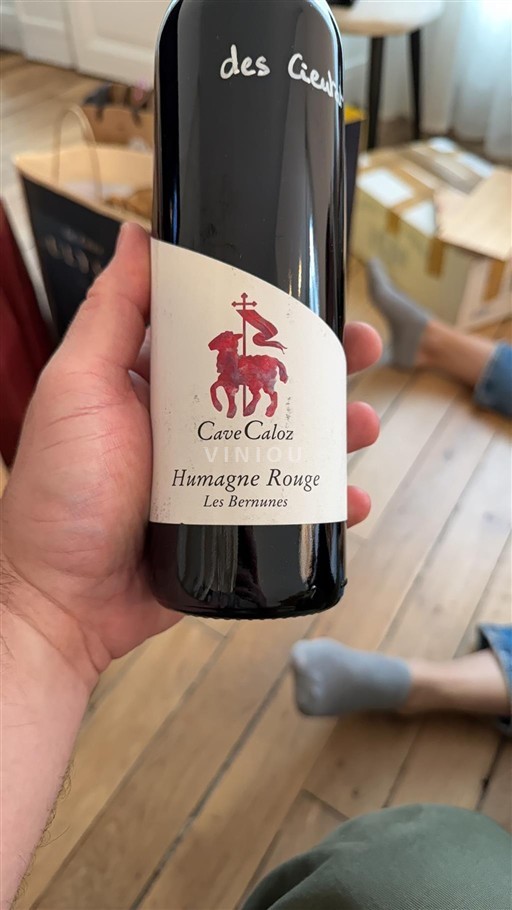 Wallis Humagne Rouge Cave Caloz Les Bernunes 2023