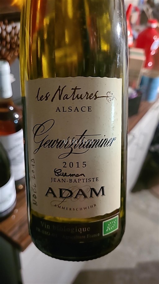 Alzacija Ni doloceno Grand Cru Jean-Baptiste Adam Les Natures 2015