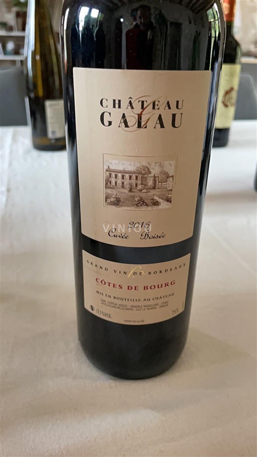 Bordeaux Côtes-de-bourg Château Galau Boisée 2016