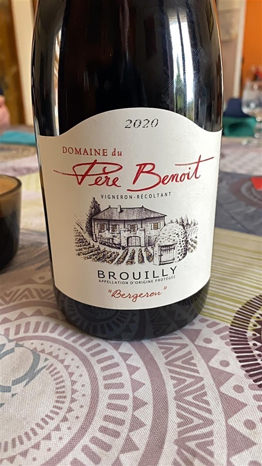 Beaujolais Brouilly Domaine Père Benoit Bergeron 2020