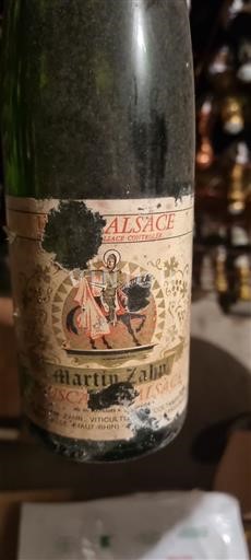 Alsace Vendanges Tardives Martin Zahn Icke årgångsbetecknad