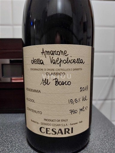 Vénétie Amarone della Valpolicella Cesari Il Bosco 2019