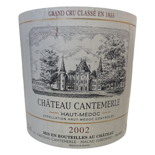 Bordeaux Haut-Médoc Château Cantemerle 2002