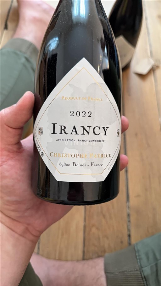 Borgogna Irancy Christophe Patrice 2022