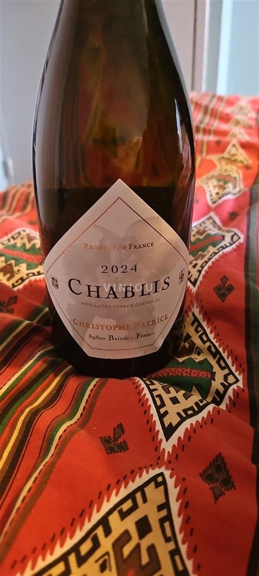 Borgoña Chablis Christophe Patrice 2024